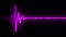 Colorful heartbeat rate and pulse on black screen, seamless and loop motion animate footage