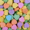 Colorful Hearts background. Sweetheart Candy. Valentines Day