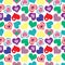 Colorful Hearts Pattern