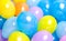Colorful hellium balloons
