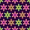Colorful hexagon mandala seamless pattern