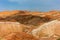 Colorful hills in the colorful Danxia scenic spot in Zhangye, Gansu