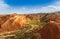 Colorful hills in the colorful Danxia scenic spot in Zhangye, Gansu