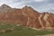 Colorful hills in the colorful Danxia scenic spot in Zhangye, Gansu