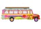 Colorful hippie bus
