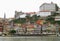 Colorful historical architectures of the riverfront area in Porto