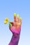 Colorful holi hands
