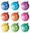 Colorful holiday balls