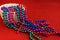 Colorful holiday bead garlands