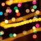 Colorful holiday lights