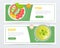 Colorful horizontal food banner template