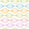 Colorful horizontal ogee seamless pattern