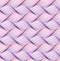 Colorful horizontal waves  seamless pattern. Weave braids texture on white background. Textile printing design template