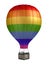 Colorful hot air balloon