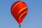 Colorful hot air balloon early in the morning