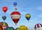 Colorful hot air balloons