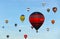 Colorful hot air balloons