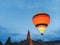 Colorful Hot Air Balloons flying at winter in Cappadocia