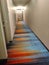 Colorful hotel hallway