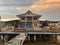 Colorful House in Kampong Ayer floating village Brunei Darussalam