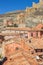 Colorful houses of Albarracin and the surrounding walls