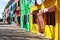 Colorful houses alongside the canal in Burano island