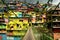 Colorful houses with the bridge leading to the houses