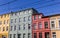 Colorful houses at the Brink square of Rostock