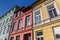 Colorful houses at the Brink square of Rostock