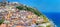 Colorful houses and a castle of Castelsardo town