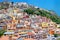 Colorful houses and a castle of Castelsardo town