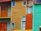 Colorful houses facade in La Boca