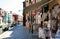 Colorful houses and lace selling at Burano, Italy