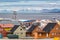 Colorful houses of Longyearbyen, Norway