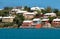 Colorful houses on the ocean in Bermuda