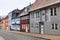 Colorful houses in old Flensburg, Germany