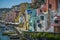 Colorful houses of procida italy