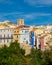 Colorful houses in seaside of Villajoyosa in Spain