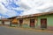 Colorful houses in the streets of the colonial city of Leon, Nicaragua