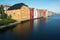 Colorful houses in Trondheim