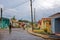 Colorful houses in Vinales after storm