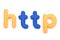 Colorful http letters