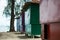 Colorful huts at the beach