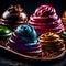 Colorful Ice Cream Delights - A Vibrant Culinary Treat