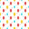 Colorful ice cream sticks seamless pattern