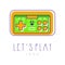 Colorful icon of joysticks for video games. Retro gamepad. Digital entertainment. Vector design element for device store