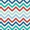 Colorful ikat chevron seamless pattern background
