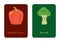 Colorful Illustrated English Vegetables Flashcard - 3