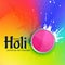 Colorful illustration of happy holi festival of colors
