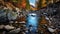 Colorful Imagery Of A Fjord Stream With Small River Stones